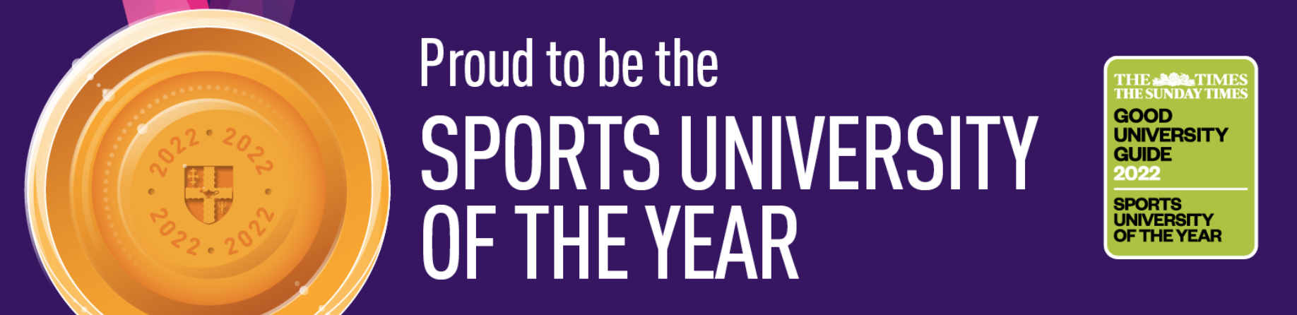 Proud to be Sports University of the Year 