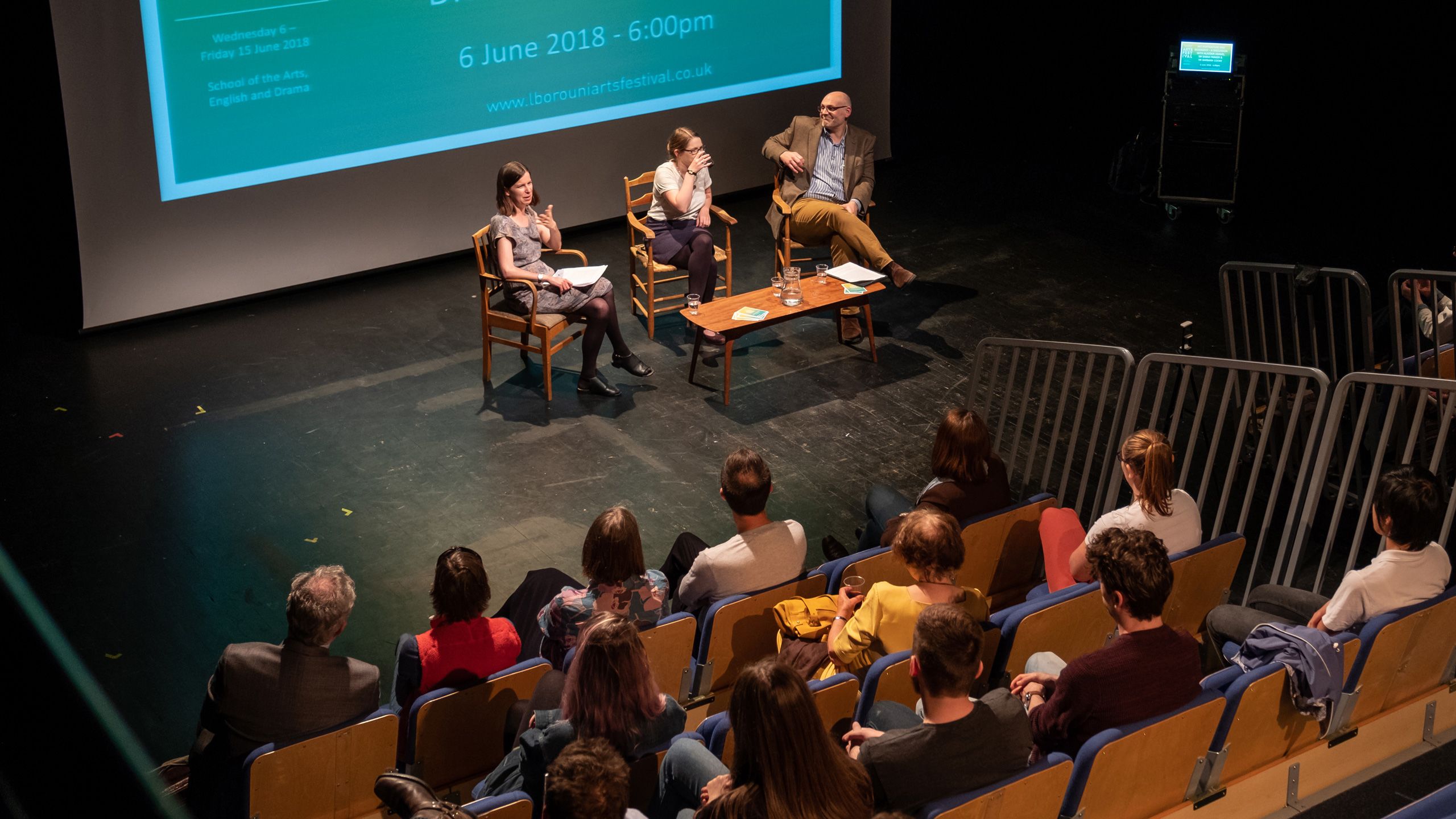 Art portraiture and biography staged discussion