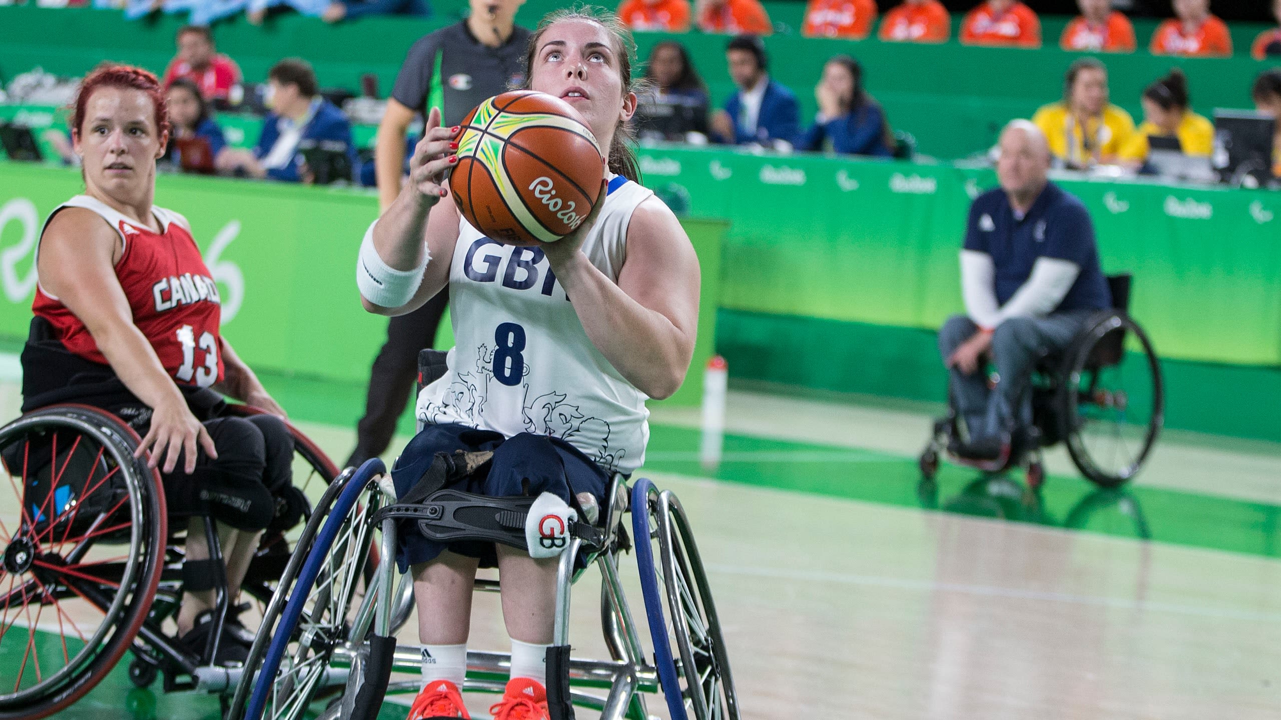 Laurie Williams, wheelchair basketball player at the Rio 2016 Paralympics